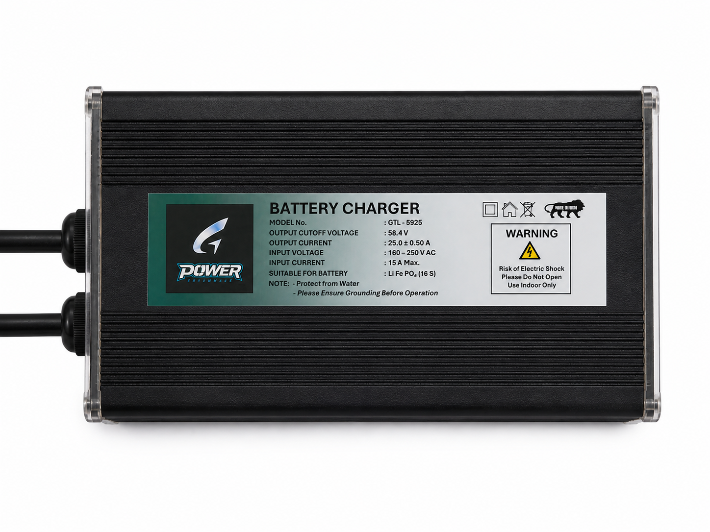 G Power 58.4V 25A LiFePO4 Battery Charger